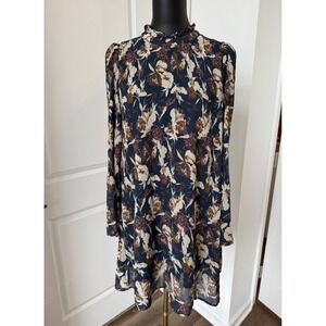 Love Riche Long Sleeve Women's  Floral Dress Size M